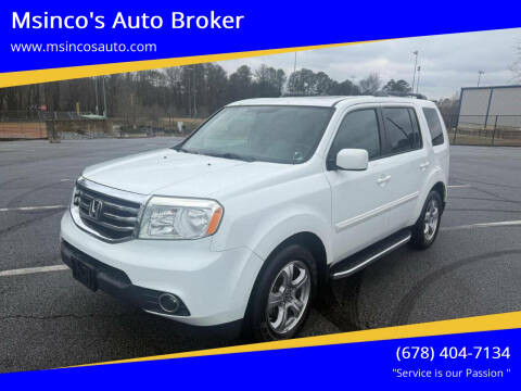 2015 Honda Pilot for sale at Msinco's Auto Broker in Snellville GA