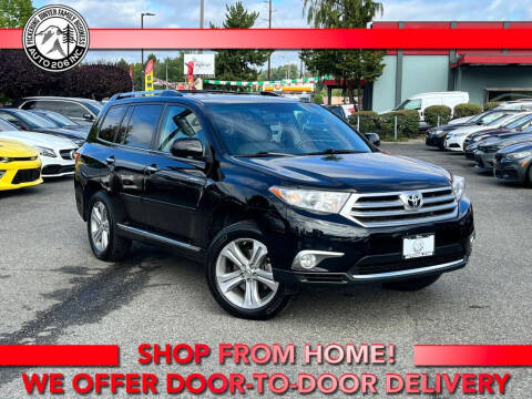 2013 Toyota Highlander for sale at Auto 206, Inc. in Kent WA