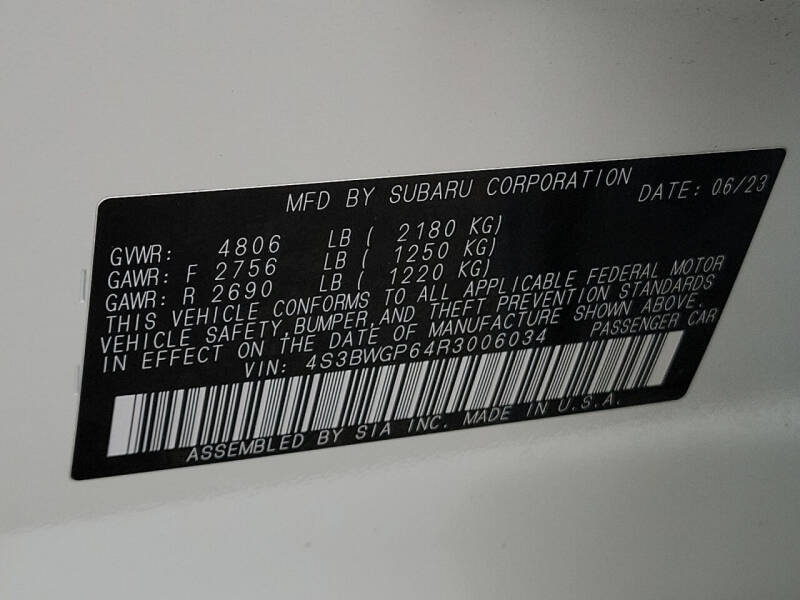 2024 Subaru Legacy Touring XT