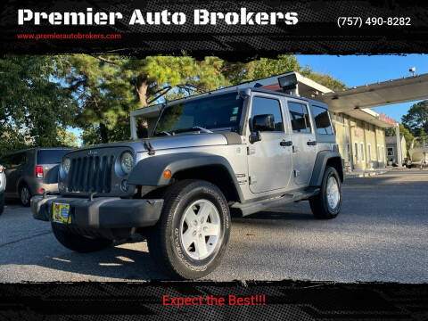 2015 Jeep Wrangler Unlimited for sale at Premier Auto Brokers in Virginia Beach VA