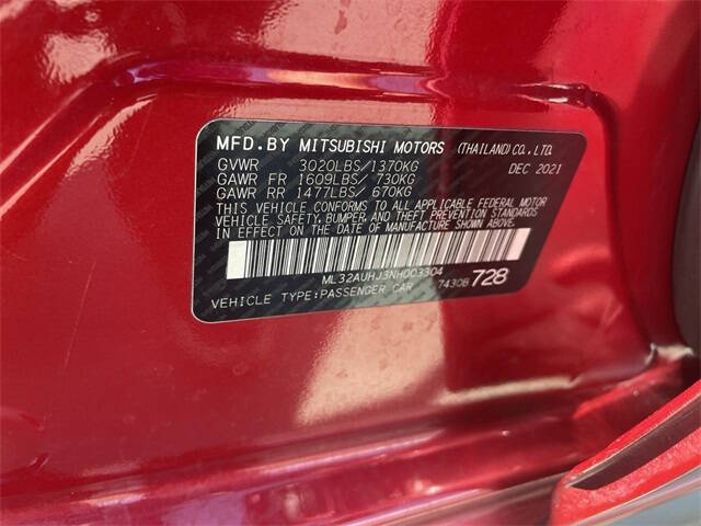 2022 Mitsubishi Mirage ES