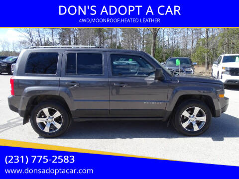 2016 Jeep Patriot for sale at DON'S ADOPT A CAR in Cadillac MI