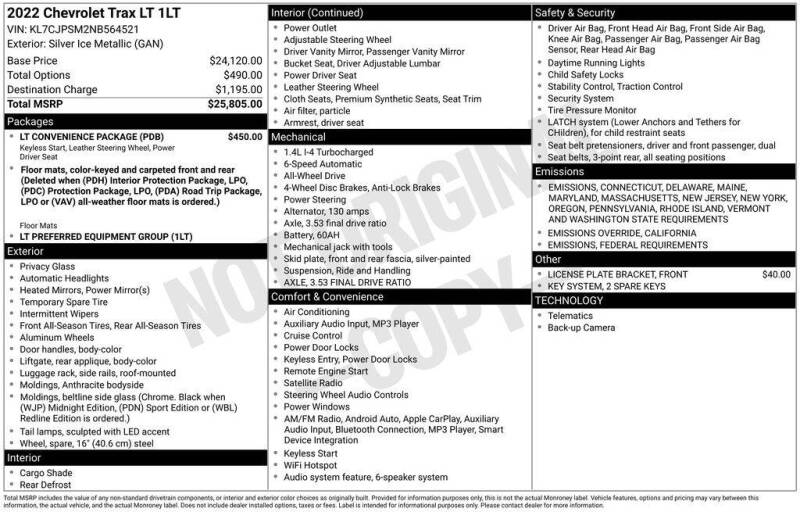 2022 Chevrolet Trax LT