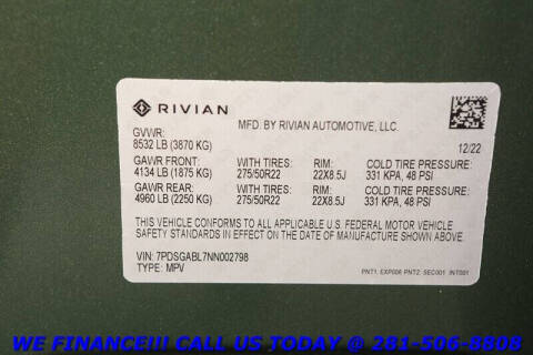 2022 Rivian R1S Launch Edition