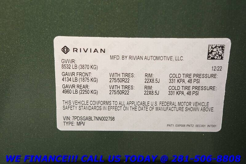 2022 Rivian R1S Launch Edition