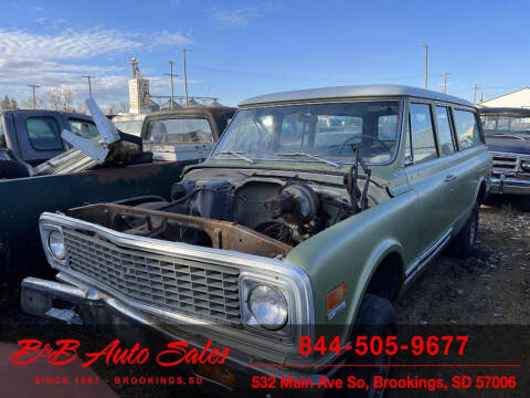 1972 Chevrolet Suburban for sale at B & B Auto Sales in Brookings SD