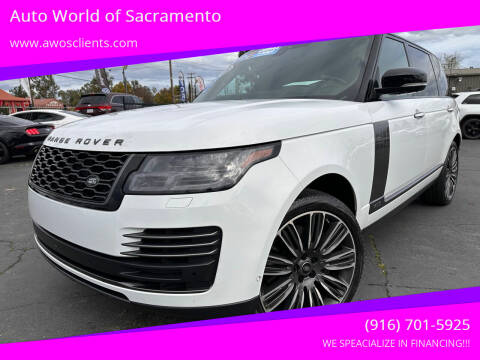 2018 Land Rover Range Rover for sale at Auto World of Sacramento in Sacramento CA