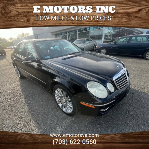 2007 Mercedes-Benz E-Class for sale at E Motors INC in Vienna VA