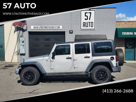 2012 Jeep Wrangler Unlimited for sale at 57 AUTO in Feeding Hills MA