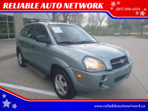 2007 Hyundai Tucson for sale at RELIABLE AUTO NETWORK in Arlington TX