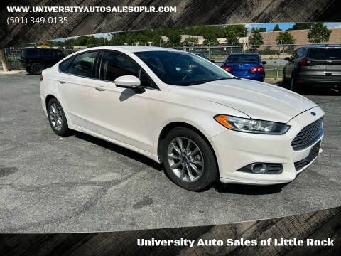 2016 Ford Fusion for sale at University Auto Sales of Little Rock in Little Rock AR