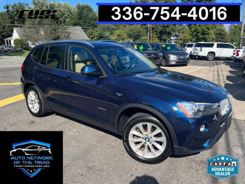 2017 BMW X3 for sale at Auto Network of the Triad in Walkertown NC