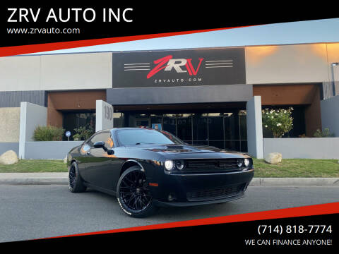 2018 Dodge Challenger for sale at ZRV AUTO INC in Brea CA