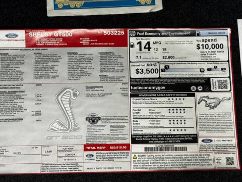 2021 Ford Mustang Shelby GT500