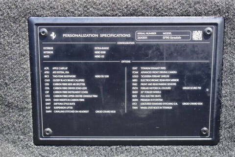 2021 Ferrari SF90 Stradale