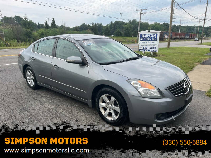 2009 Nissan Altima for sale at SIMPSON MOTORS in Youngstown OH