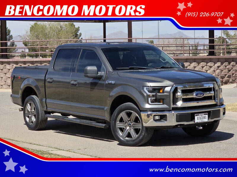 2017 Ford F-150 for sale at BENCOMO MOTORS in El Paso TX