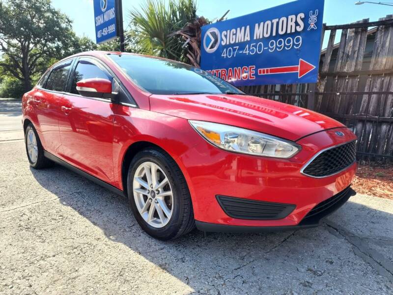 2016 Ford Focus for sale at SIGMA MOTORS USA in Orlando FL