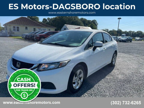 2013 Honda Civic for sale at ES Motors-DAGSBORO location in Dagsboro DE