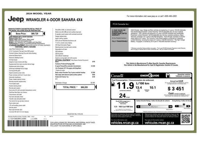 2024 Jeep Wrangler Sahara