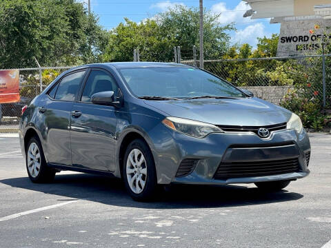 2016 Toyota Corolla for sale at AUTO BURGOS in Hollywood FL