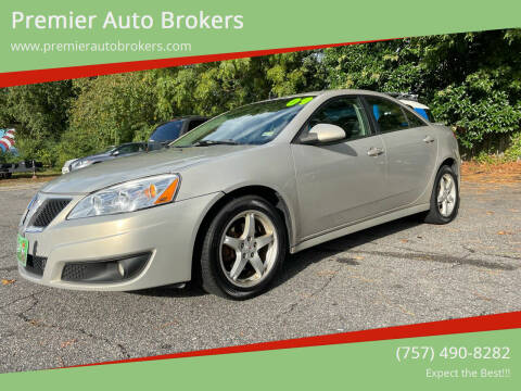 2009 Pontiac G6 for sale at Premier Auto Brokers in Virginia Beach VA