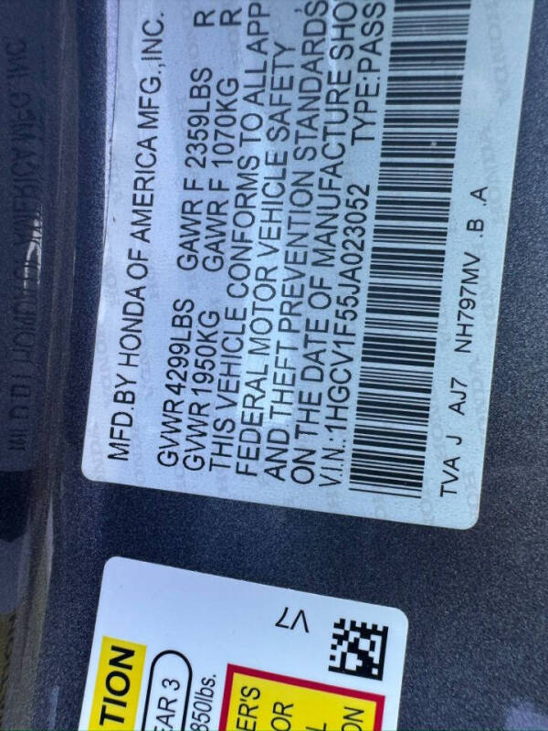 2018 Honda Accord EX-L