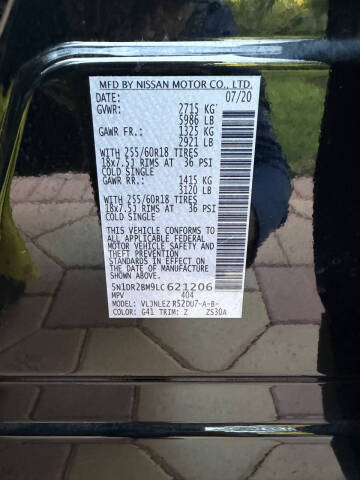 2020 Nissan Pathfinder SV