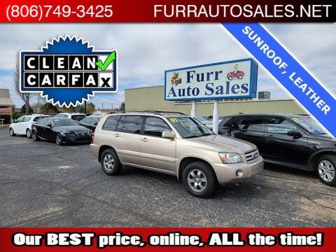 2007 Toyota Highlander for sale at FURR AUTO SALES in Lubbock TX