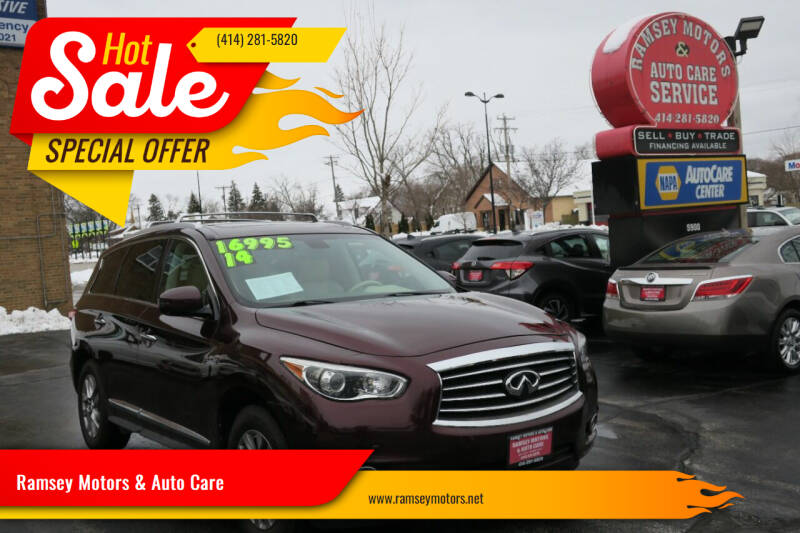 2014 Infiniti QX60 for sale at Ramsey Motors & Auto Care in Milwaukee WI