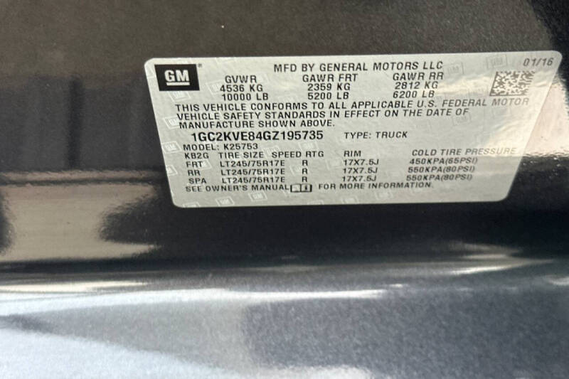 2016 Chevrolet Silverado 2500HD