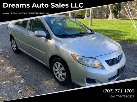 2009 Toyota Corolla for sale at Dreams Auto Sales LLC in Leesburg VA
