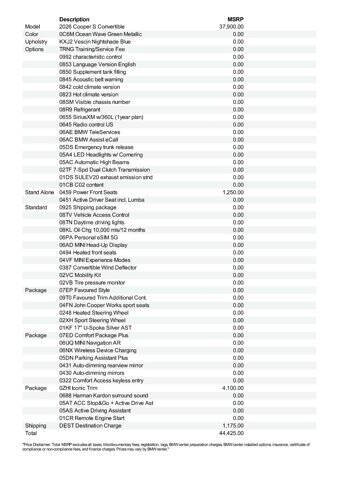 2026 MINI Convertible Cooper S