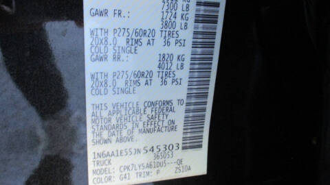 2018 Nissan Titan Platinum Reserve