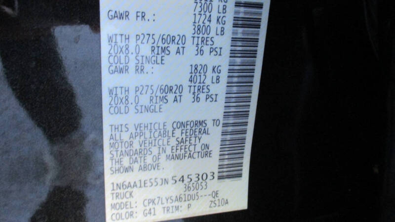 2018 Nissan Titan Platinum Reserve