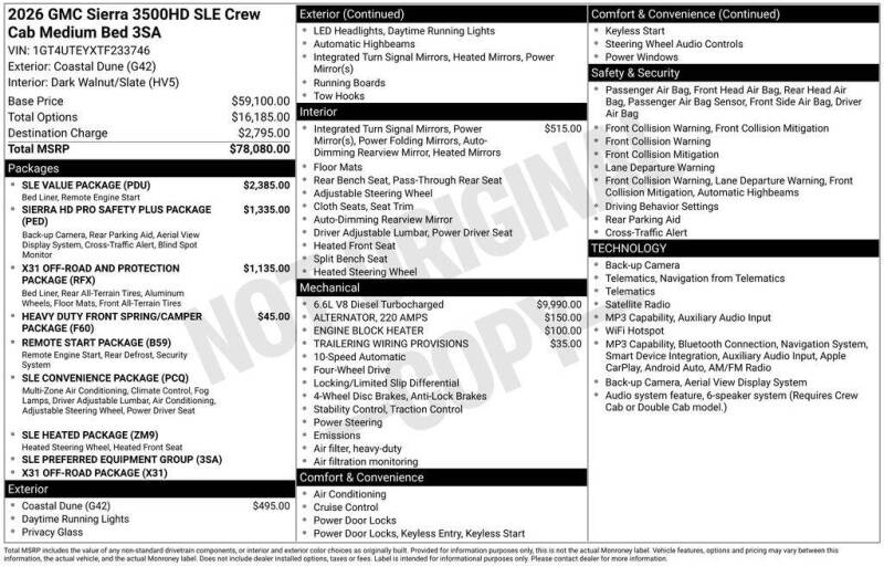 2026 GMC Sierra 3500HD