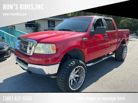 2005 Ford F-150 for sale at RON'S RIDES,INC in Bunnell FL