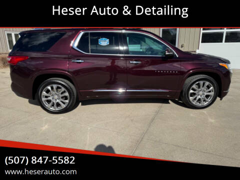 2018 Chevrolet Traverse for sale at Heser Auto & Detailing in Jackson MN