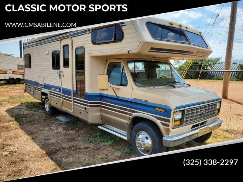 1988 Ford Motorhome Chassis for sale at CLASSIC MOTOR SPORTS in Winters TX