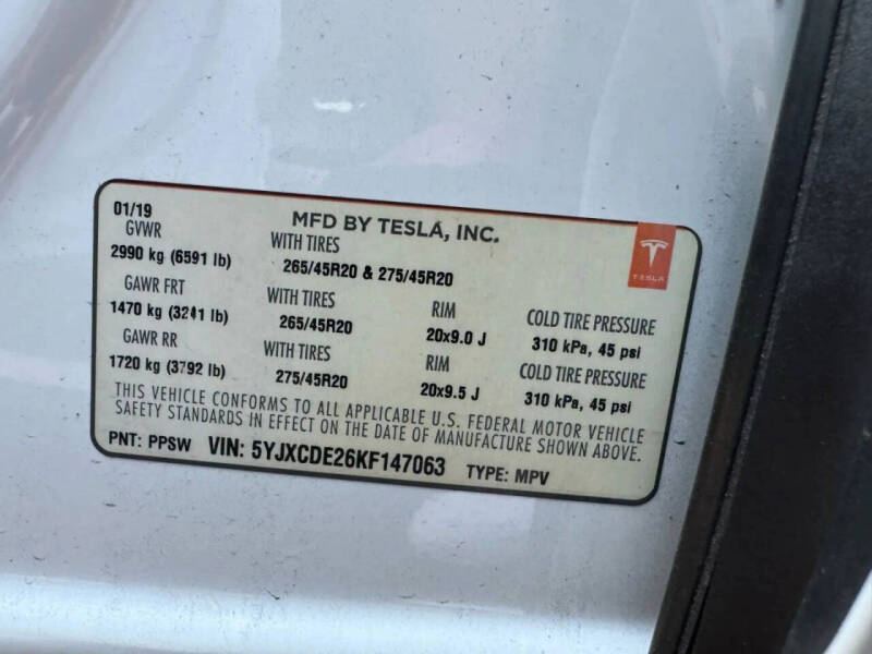 2019 Tesla Model X 75D