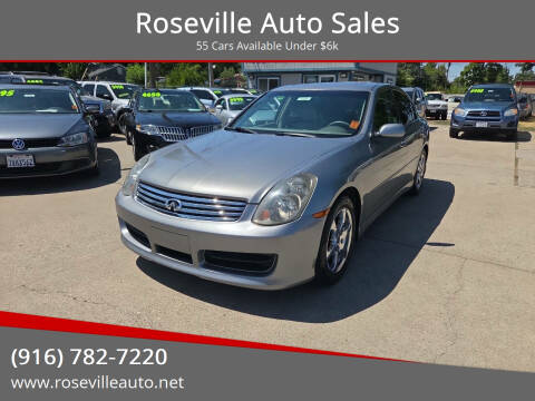 2004 Infiniti G35 for sale at Roseville Auto Sales in Roseville CA