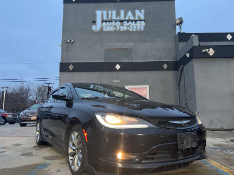 2015 Chrysler 200 for sale at Julian Auto Sales in Warren MI