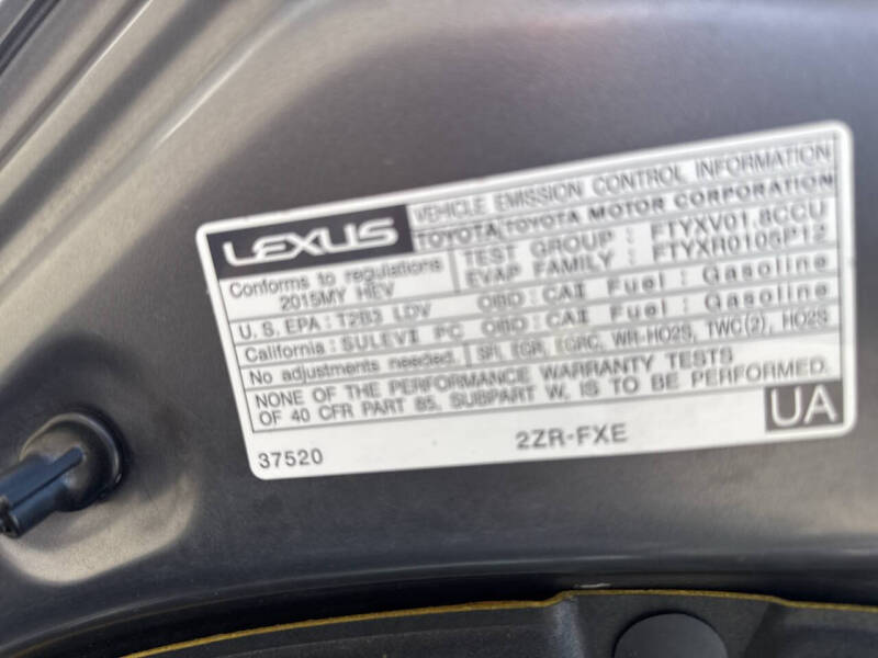 2015 Lexus CT 200h