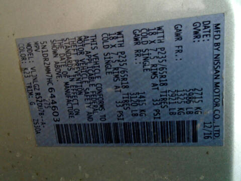 2017 Nissan Pathfinder SL