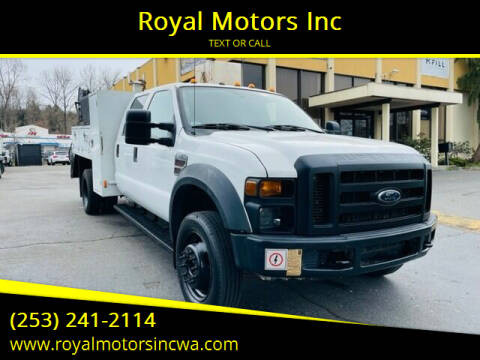 2010 Ford F-550 Super Duty for sale at Royal Motors Inc in Kent WA