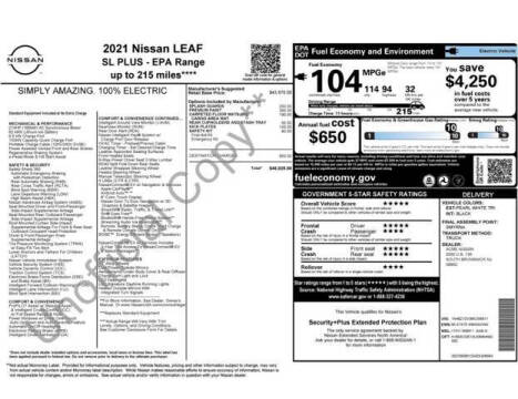 2021 Nissan LEAF SL PLUS