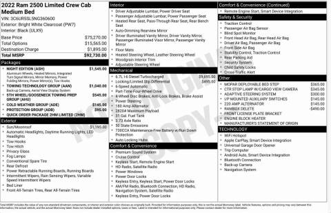 2022 RAM 2500 Limited