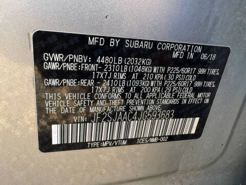 2018 Subaru Forester 2.5i