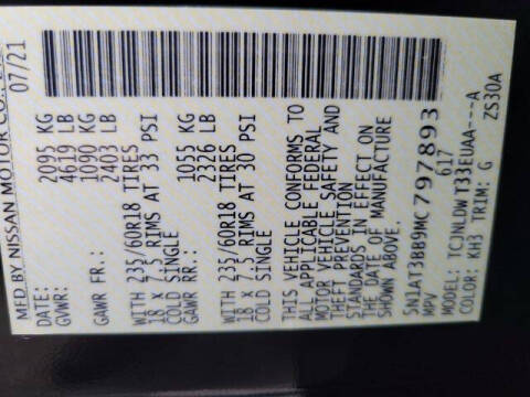 2021 Nissan Rogue SV