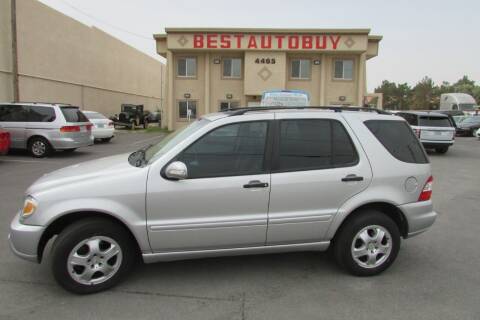 2003 Mercedes-Benz M-Class for sale at Best Auto Buy in Las Vegas NV